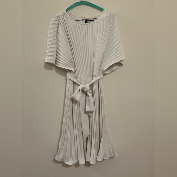 DKNY Sunburst Pleated Fit & Flare Dress - Picture 2 of 7